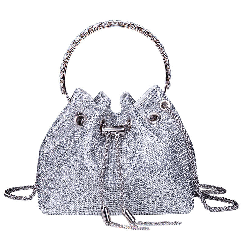 Wholesale Rhinestone Acrylic Fashion Diamond-encrusted High-end Evening Handbag Chain Bag Shoulder Bag